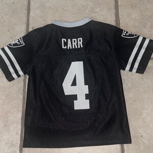 NFL raiders carr kids jersey